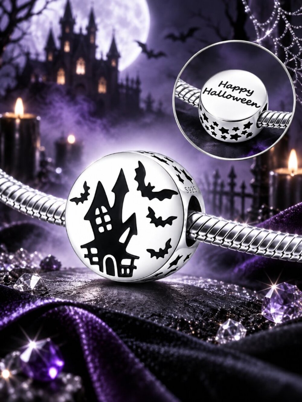 Halloween Haunted House Charm